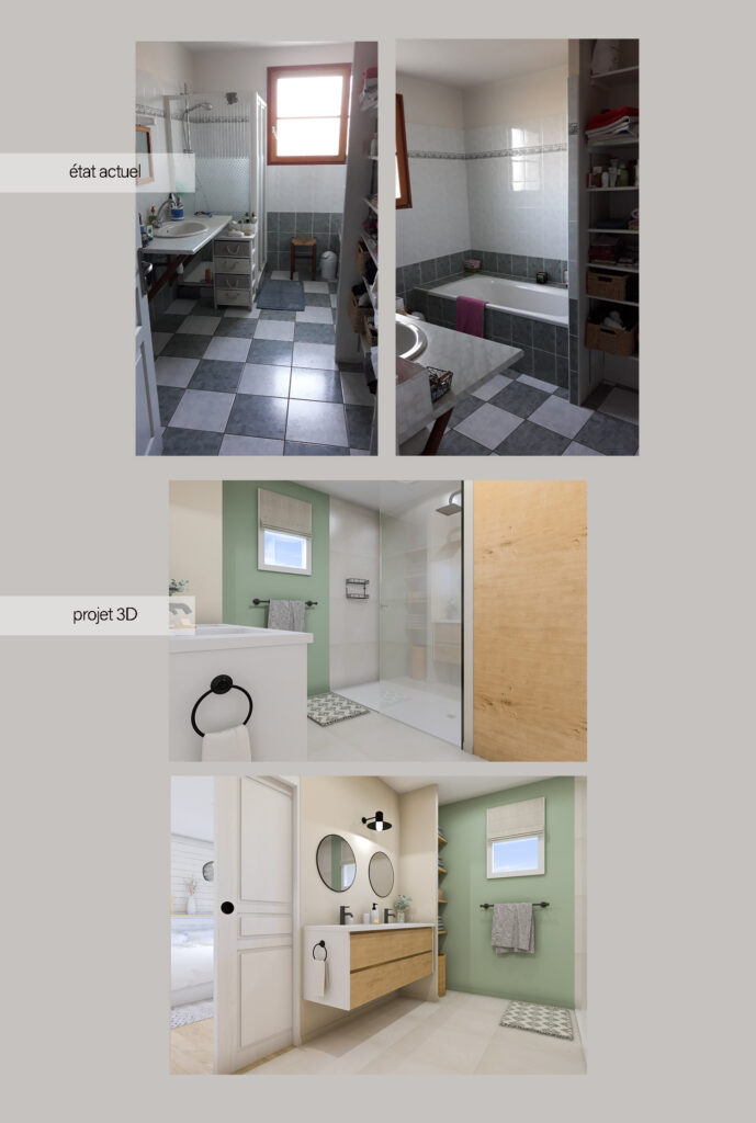 PROJET VANESSA 3DECORATRICE Decoratrice Angers AA Chrystelle Et Philippe SDB
