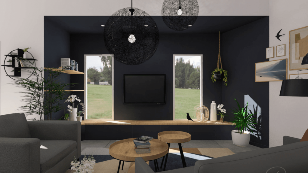 PROJET VANESSA 3DECORATRICE Decoratrice Angers Un Salon Contemporain Et Chaleureux 2