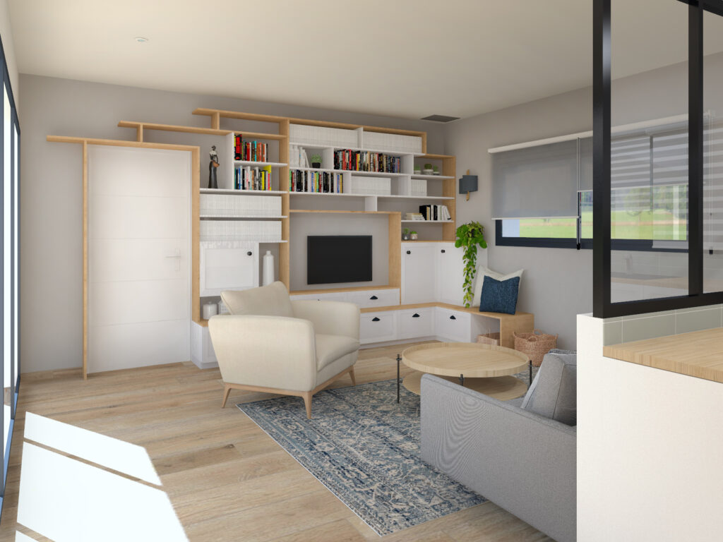 PROJET VANESSA 3DECORATRICE Decoratrice Angers Vue Salon Copie