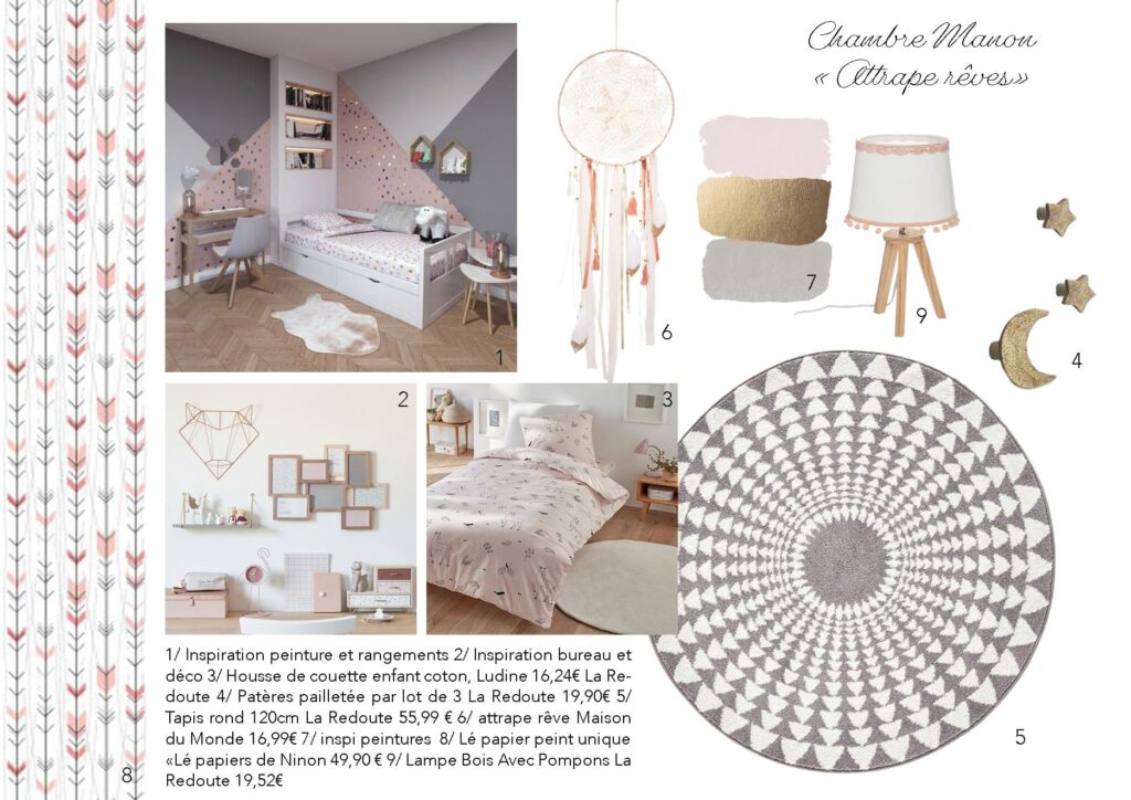 PROJET VANESSA 3DECORATRICE Decoratrice Angers Planche Attrape Reves