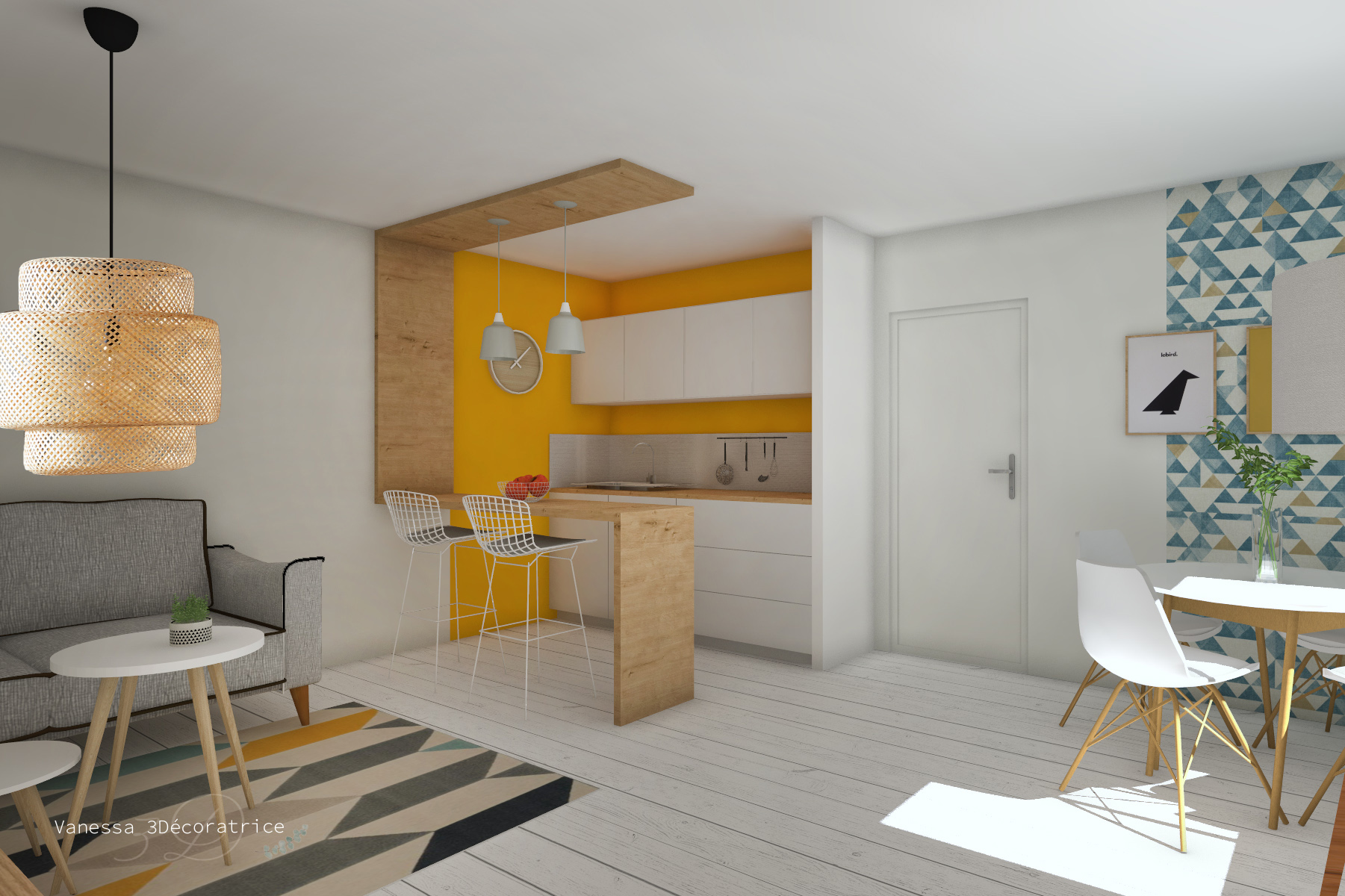 PROJET VANESSA 3DECORATRICE Decoratrice Angers Vue Cuisine 1 1