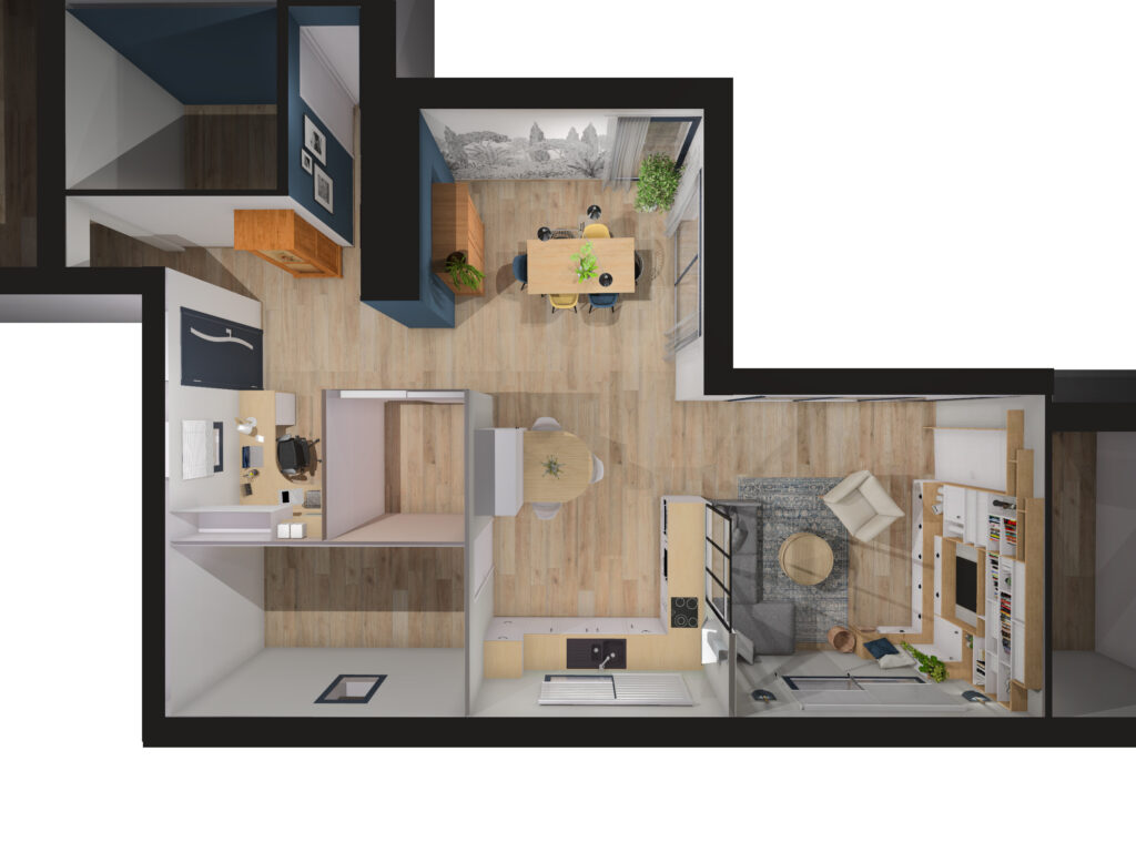 PROJET VANESSA 3DECORATRICE Decoratrice Angers Vue Dessusjpg